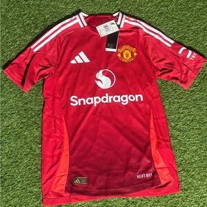 Manchester United 24/25 Home Jersey Player Version Men’s Size Small Garnacho #17